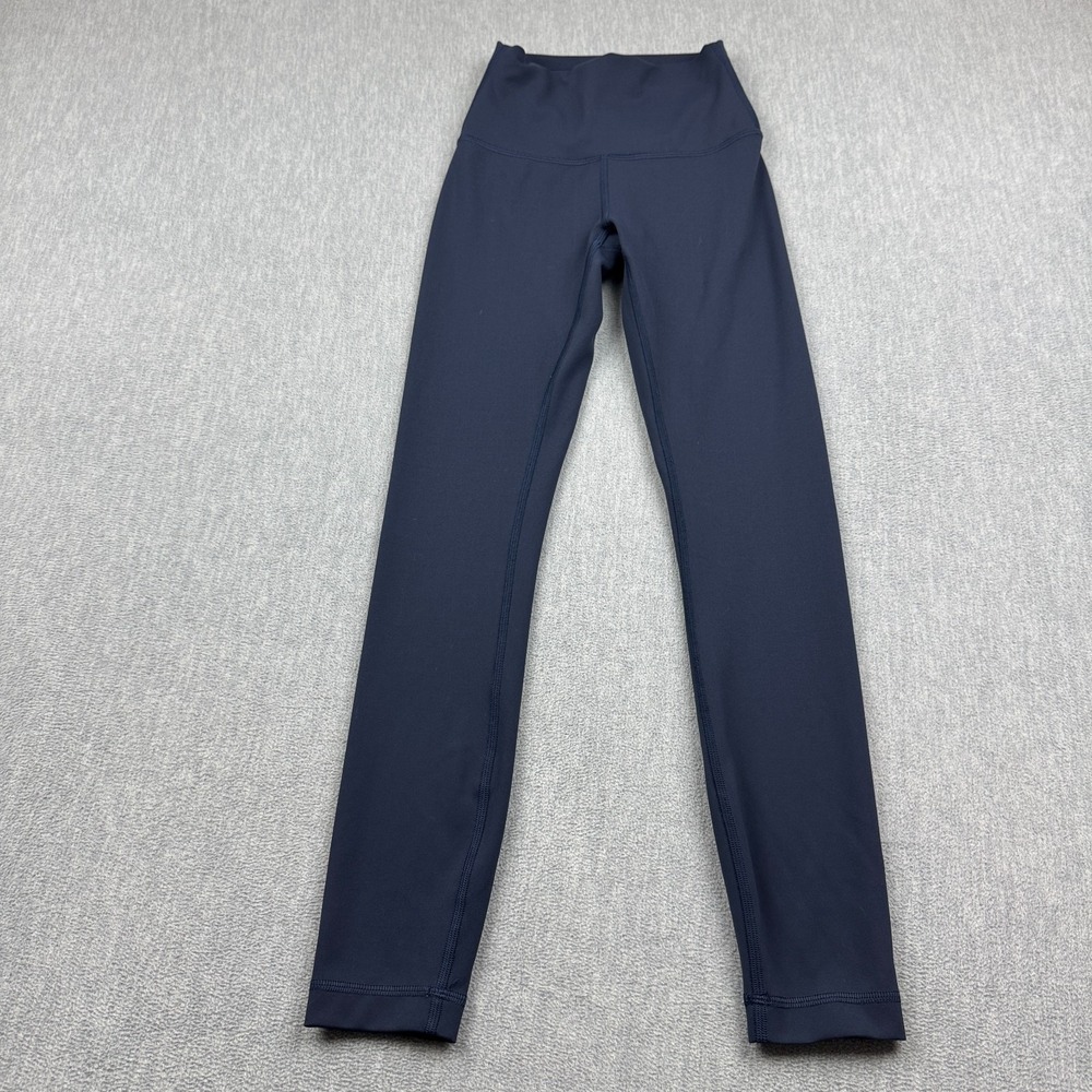 Lululemon Leggings Womens 2 Blue Wunder Train High-Rise Tight Everlux Workout